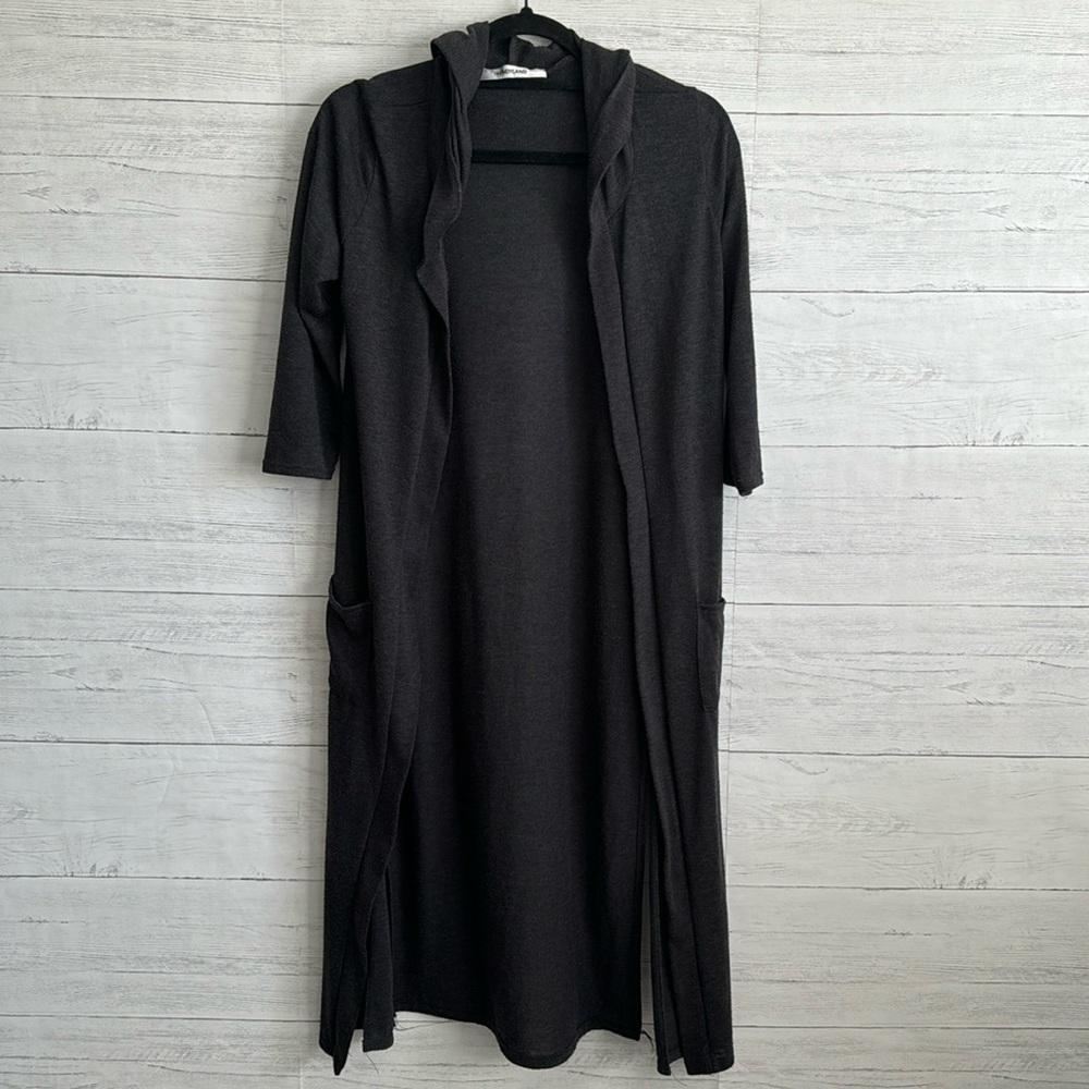 Trendyland Hoody Half Sleeve Long Cardigan | SIZE S